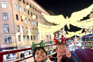 Christmas Lights Tour by Vintage Double-Decker Bus