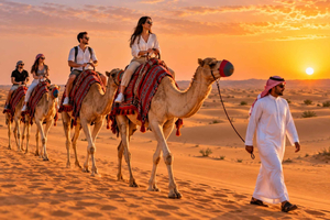 Dubai: Rote-Dünen-Wüstensafari mit Barbecue-Dinner & Live-Shows