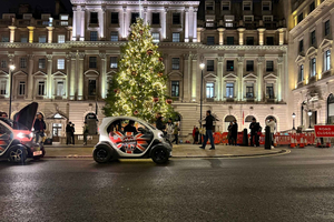 Magisk julelystur i London i gadekøreklar gokart