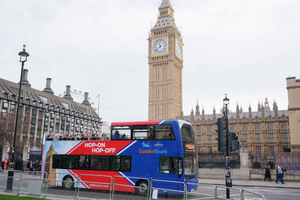 Panorama-Tour im Open-Top-Bus