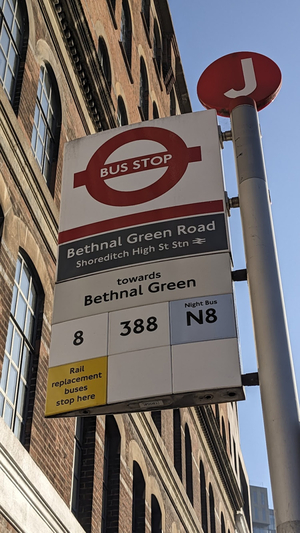 Bethnal Grn Rd / Shoreditch High Street (Stop J)