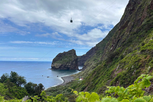 El paraíso de la costa este de Madeira con el teleférico de Santana