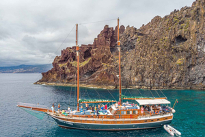 Madeira: Udflugt med træbåd til hvaler og delfiner