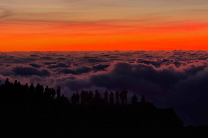 Sunrise above the clouds + Miradouro dos Balcões