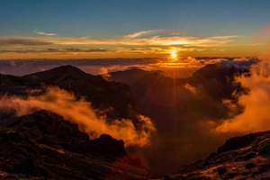 Sonnenuntergang am Pico Arieiro und an der Escadaria do Céu