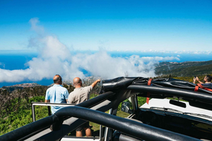 Depuis Funchal : excursion d'une journée en Jeep à Fanal, Porto Moniz et Seixal