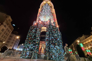 tour a piedi di Natale con presepe