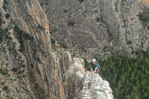 Guided climbing in the central area