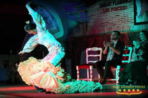Flamencoforestilling og middag i Madrid