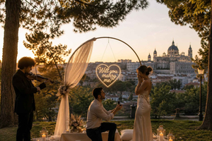 Kosinta Madridissa: Piknik romanttisessa puistossa