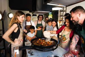 Paella Cooking Class with Unlimited Wine & Churros