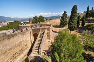 Eintrittskarte für die Burg Gibralfaro