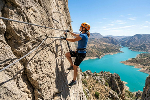 Málaga: Caminito del Rey Via Ferrata met gids