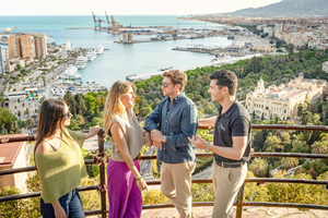 Malaga Walking Tour, Gibralfaro, Alcazaba & Catamaran Cruise