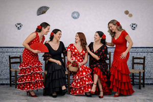 Mijas Pueblo: Spanish Costume Photo Experience Friends