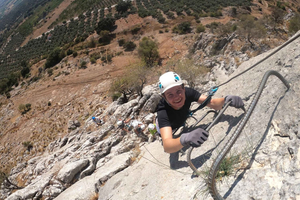 Nerja: Zafarraya Via Ferrata with Zip Lines and Snack