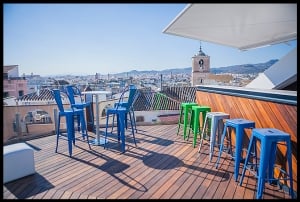 Taras dachowy Alcazaba Premium Hostel