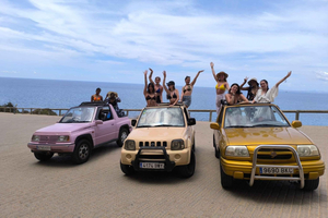 4x4 tour of Mallorca's coves, snorkeling, guide, gourmet treats
