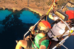 Mallorca: Paratrike vlucht met acrobatiek en motorstop