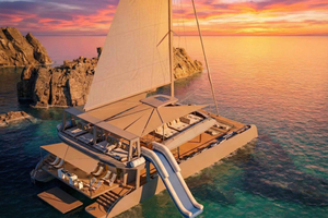 Premium Catamaran Sunset Trip with BBQ, Swim, & VIP Area Option
