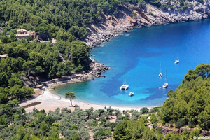 Puerto de Sóller: Cala Tuent – båttur tur och retur