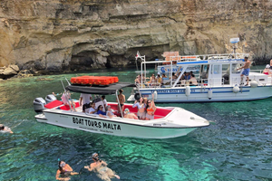 Comino Caves, Blue Lagoon, and Sunset Boat Tour