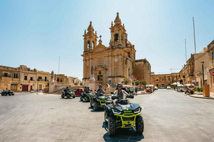 From Malta: Gozo Quad Bike Tour + Comino Boat Tour and Lunch