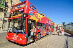 Rundgang mit Audioguide durch Valletta & Optionale Hop-on-Hop-off-Bustour