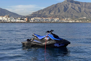 Extreme fun on a 2024 Sea-Doo Spark Trixx jet ski in Marbella
