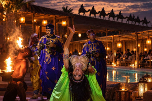 Agafay: Dance Party, Dinner, Live Music, Quad Biking, Camels & Fire