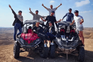 giro in buggy nel deserto di Agafay, giro in cammello e cena
