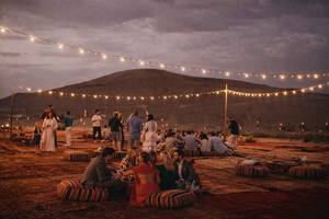 Agafay Desert : Sunset Dinner & Fire Show