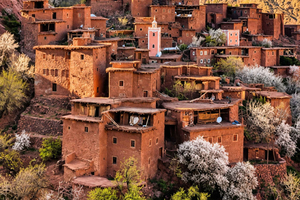 Atlas mountains and Berber villages & waterfall & camel ride