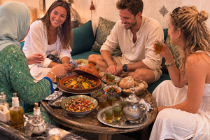 Marrakech : déjeuner en famille et atelier henné en option