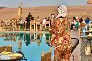 Marrakech : Excursion dans le désert, quad, chameau, dîner et spectacle de feu
