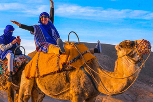 From Marrakech - Agafay Desert Camel Ride, Dinner & Fire Show