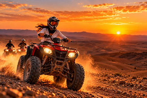Da giro in quad nel deserto di Agafay, cena e spettacolo dal vivo