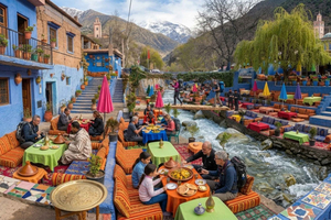 Depuis Marrakech : excursion à l'Ourika, balade à dos de chameau et dîner-spectacle