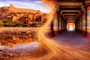 Da Marrakesh: trekking di 2 giorni a Ait-Benhaddou e Ouarzazate