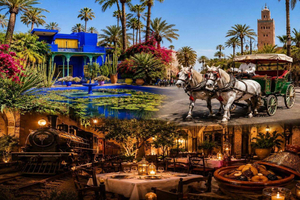Majorelle, Carriage Ride & Railway Dinner
