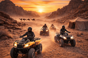 Marrakech: Agafay Desert Camel & Quad Rides with Dinner Show