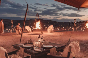 Marrakech: Agafay Desert Quad Bike with Camels & Dinner Show