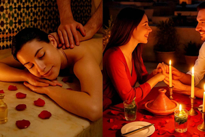 Marrakech: Lyksalig spa-flukt og romantisk middag med levende lys