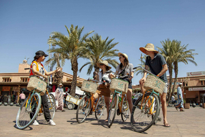 Marrakech: tour culturale in bicicletta con pasticcini e tè