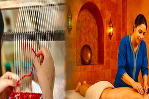 Marrakech Hammam, massasje og berberisk teppevevingsverksted