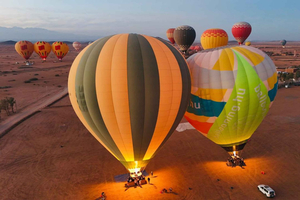 Marrakech: Hot Air Balloon Ride with Rooftop Breakfast