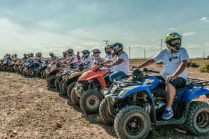 Marrakech : Circuit en quad dans le désert des Jbilets avec palmeraie et piscine