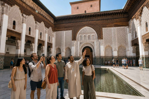 Marrakesh: Bahia-palasset, Ben Youssef Medersa og den hemmelige hagen