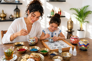 Original Mosaic Candle Holder Workshop & Tea