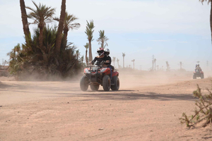 aventura en camello y en quad en el Palmeraie